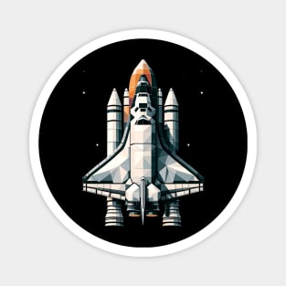 Geometric Orbiter | Space Shuttle Design Tee | Astronautics Magnet